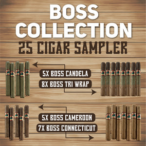 Boss Collection Sampler (25-Pack) in a Gold Foil Box