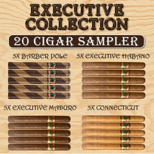 Executive Collection Sampler (20-Pack) in a Wooden Humidor Box